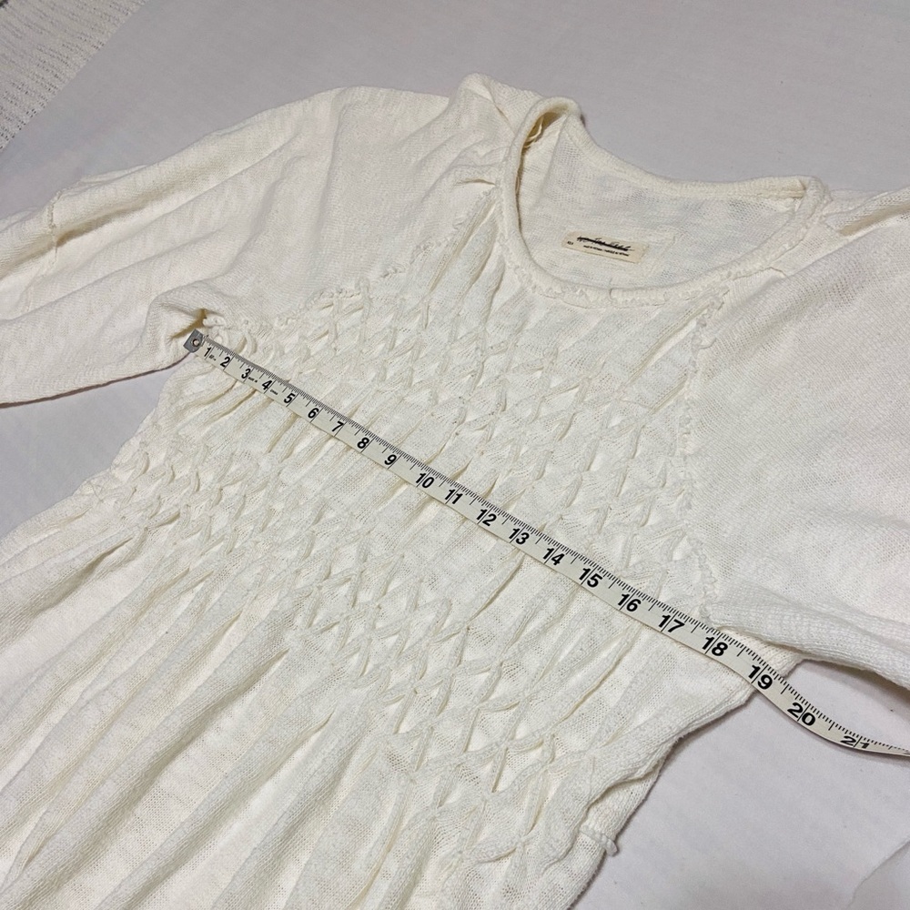 Free People Snowbell Babydoll Cottagecore Coquette Smocked Top Size XS / S - Picture 12 of 12